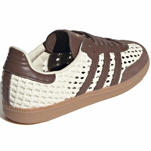 🤎 ADIDAS SAMBA CROCHET LEATHER CREAM 🧴 - Picture 4 of 4